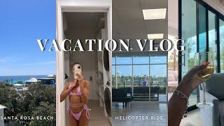 Vacation Vlog  | Santa Rosa Beach, helicopter riding, beach house tour, etc..