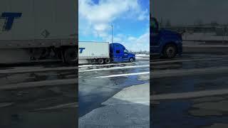 Swift Driver Makes A Huge Mistake And Ends Up On A Train #trucker #swift #trucking #train