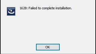 How To Fix 1628 Failed To Complete Installation