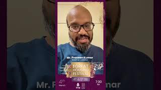 Mr. Praveen Kumar, stand-up comedian.