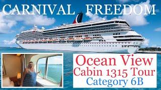 CARNIVAL FREEDOM Ocean View Cabin Tour