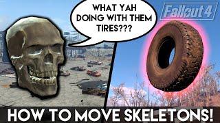 HOW TO: REMOVE SKELETONS FROM STARLIGHT DRIVE-IN! (Fallout 4 Settlement Building Tips)