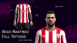 Iñigo Martínez face Pes 2013 Full Tattoos