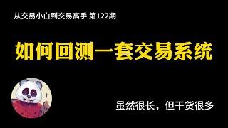 【第122期】如何回测一套交易系统？ | K线回放 | TradingView | 视频很长但干货很多