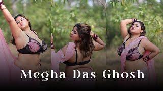 MEGHA DAS GHOSH MEGHA IN PINK SAREE VIDEO | BONG FASHION VLOG | 2024