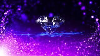 Romantic and beautiful purple particle crystal diamond dynamic background video