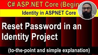 Reset Password Implementation in an Identity Project