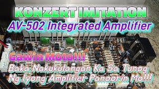 Konzert AV-502 Paano Pagandahin Ang Tunog Panoorin!!! #share #repair #amplifier #konzert #upgrade