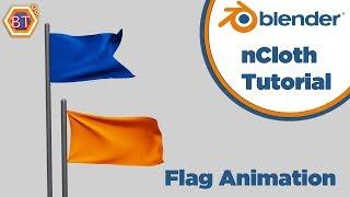 Blender 2.82  - nCloth Tutorial | Flag Animation