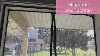 Sentry Fiberglass Mesh Magnetic Door Screen Review | Self-Closing Door Net Screen