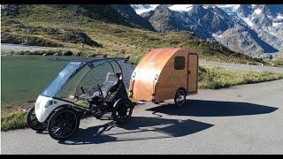 Fahrrad-Vanlife mit dem Fahrrad-Wohnwagen i:woody