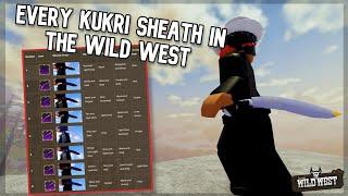 Every Kukri Sheath In The Wild West | Wild West Roblox