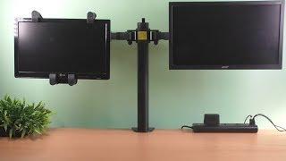 Dual Desk Monitor Mount Stand in HINDI by TECHNICAL ASTHA