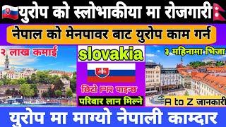 Slovakia Work permit visa for Nepali || Slovakia Work permit visa 2024 || Slovakia Work permit visa