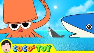 The Legendary Megalodon and Kraken 2ㅣdinosaurs animation for childrenㅣCoCosToy