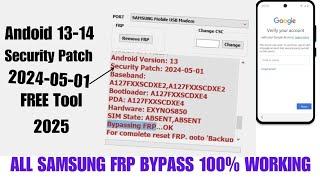 Samsung FRP Bypass Android 13-14 ( Easy Method ) Security Patch August September - FREE Tool