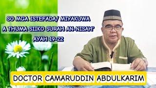 MGA ISTEFADA/MIYAKUWA A THUMA SIIKO SURAH AN-NISAH AYAH 19-22