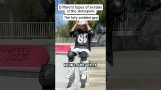 Different types of skaters at the skatepark  #skateboarding #skate #funny #lmao #shorts