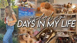 DAYS IN MY LIFE | baking apple cider donuts, addressing something, 1st birthday prep, & family time!