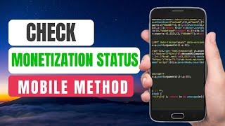 How to know if a YouTube channel is monetized or not ? From Mobile