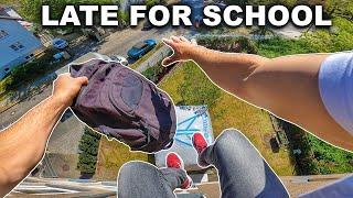 LATE FOR SCHOOL - Parkour POV