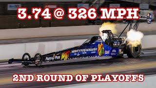 3.74 @ 326 MPH Round 2 Of Playoffs Starts Now