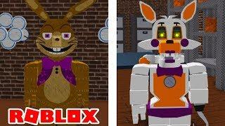 Finding Secret Characters Glitchtrap and Lolbit in Roblox FNAF Legacy RP