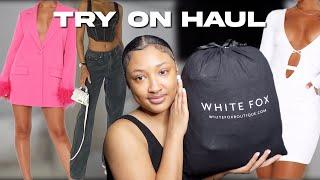 HUGE $1000 White Fox Try On Haul *essentials you need*