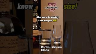 Know Your Pour Sizes! Whiskey Bonded University #whiskey #bourbon #school