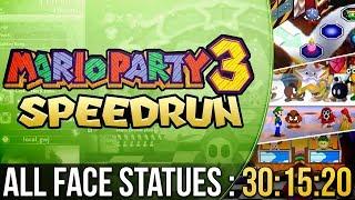 [WR] Mario Party 3 All Face Statues Speedrun in 30:15:20