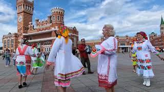 Марийские пляски с фольклорным ансамблем "Весела сем"  (1 часть)