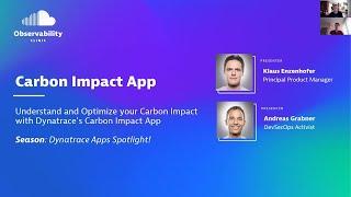 Carbon Impact App – Dynatrace App Spotlight