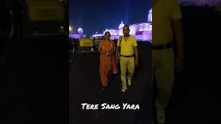 See Delhi Evening | Tere Sang Yara |  Mannu aur Pannu Chale Delhi Ghomne #shorts  #delhishorts