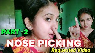 Nose Picking Picking Nose ChallengeMost requested Video Piggy nose Funny Challenge Picking Nose 