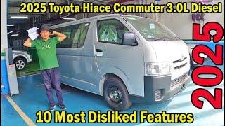 2025 Toyota Hiace Commuter 3.0 L Diesel 10 Dislikeable Features versus Nissan Urvan at Isuzu Traviz