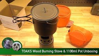 TOAKS Wood Burning Stove & 1100ml Pot Unboxing