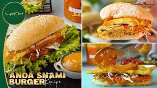 Anda Shami Burger Recipe by SuperChef (Ramzan Special Recipe)