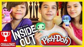 INSIDE OUT PLAY DOH CHALLENGE!  |  KITTIESMAMA