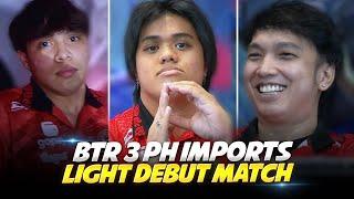 LIGHT DEBUT MATCH in MPL INDONESIA,EMANNIAC STRIKES AGAIN,BTR WELCOME THEIR 3 PH IMPORTS . . .