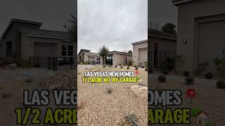 Brand New Las Vegas Homes For Sale on 1/2 Acre & Optional RV Garage