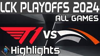 T1 vs HLE Highlights ALL GAMES | LCK Playoffs Round 2 | T1 vs Hanwha Life by Onivia