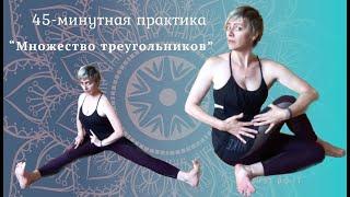 Online course 2 (2018) - yoga 6 "45-минутная ежедневная практика. Триконасаны!"