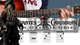 The Pirates of The Caribbean - Guitar Tutorial (CHORDS)