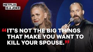 Hot Takes: Comedy Couple Christina P & Tom Segura On Being Parents