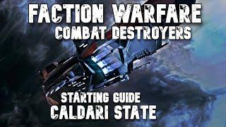 Eve Online PvP - Faction Warfare Starter Destroyer Builds Part 1 of 2 (Caldari State) 2024