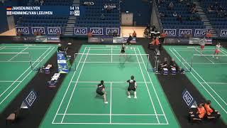 Match point - Jansen / Nguyen vs Hemming / Van Leeuwen - XD, SF - Irish Open 2024