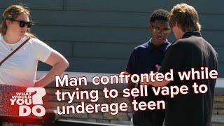 Man confronted while trying to sell vape to underage teen