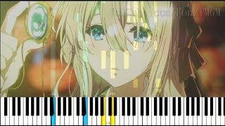 [Violet Evergarden OST / Theme Song] "Violet Snow" - Aira Yuuki (Synthesia Piano Tutorial) w/ SHEETS