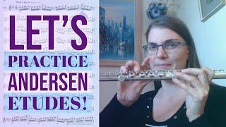 How I practice a challenging etude/study (Andersen study No. 21 Op. 63)