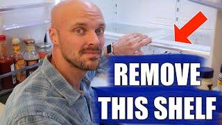 How to REMOVE and CLEAN Bottom Glass Shelf in SAMSUNG Refrigerator